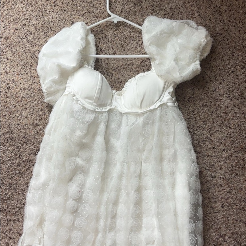 Altar’d state white baby doll dress